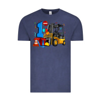 Vintage Denim forklift birthday one Vintage Tee - Artiststas