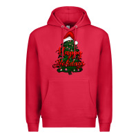 Cardinal happy holidays christmas tree Premium Hoodie - RanaPortraitStore