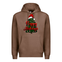 Chestnut happy holidays christmas tree Premium Hoodie - RanaPortraitStore