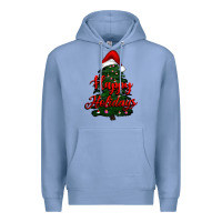 Colony Blue happy holidays christmas tree Premium Hoodie - RanaPortraitStore