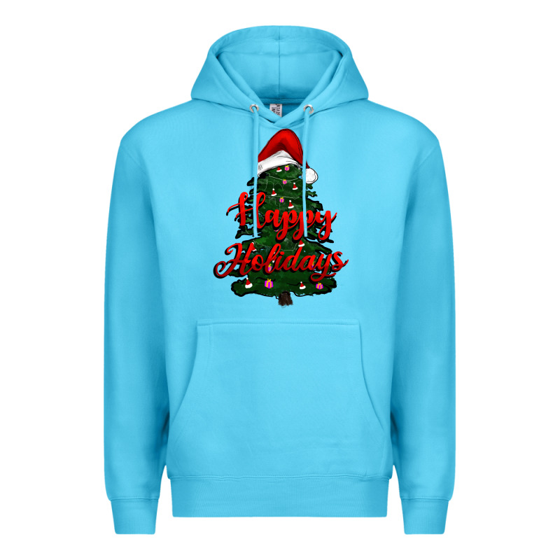 Happy Holidays Christmas Tree Premium Hoodie by RanaPortraitStore | Teevron