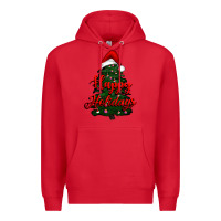 Red happy holidays christmas tree Premium Hoodie - RanaPortraitStore