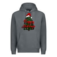 Rock happy holidays christmas tree Premium Hoodie - RanaPortraitStore