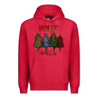 Cardinal holly jolly Christmas trees Premium Hoodie - RanaPortraitStore