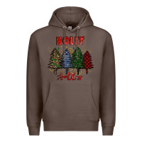 Coffee holly jolly Christmas trees Premium Hoodie - RanaPortraitStore
