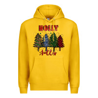 Lemon holly jolly Christmas trees Premium Hoodie - RanaPortraitStore