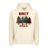Sandshell holly jolly Christmas trees Premium Hoodie - RanaPortraitStore