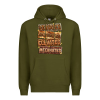 Army Green Educated motivated elevated melanated Premium Hoodie - Zillion Design Studio