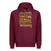 Burgundy Educated motivated elevated melanated Premium Hoodie - Zillion Design Studio