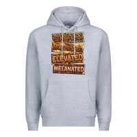 Heather Grey Educated motivated elevated melanated Premium Hoodie - Zillion Design Studio