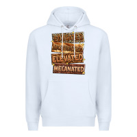 White Educated motivated elevated melanated Premium Hoodie - Zillion Design Studio
