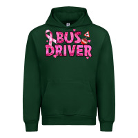 Forest Green breast cancer bus driver Urban Hoodie - texasbilliewilder