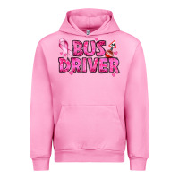 Fuchsia Pink breast cancer bus driver Urban Hoodie - texasbilliewilder