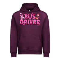 Mauve Wine breast cancer bus driver Urban Hoodie - texasbilliewilder