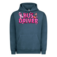 Pigment Midnight Navy breast cancer bus driver Urban Hoodie - texasbilliewilder