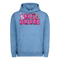 Pigment Pebble Blue breast cancer bus driver Urban Hoodie - texasbilliewilder