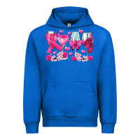 Cobalt breast cancer wine glasses Urban Hoodie - texasbilliewilder