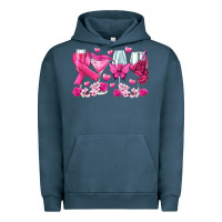 Pigment Midnight Navy breast cancer wine glasses Urban Hoodie - texasbilliewilder