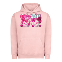 Pigment Salmon breast cancer wine glasses Urban Hoodie - texasbilliewilder