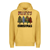 Antique Gold merry christmas trees Premium Hoodie - RanaPortraitStore