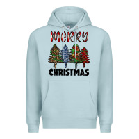 Blue Mist merry christmas trees Premium Hoodie - RanaPortraitStore