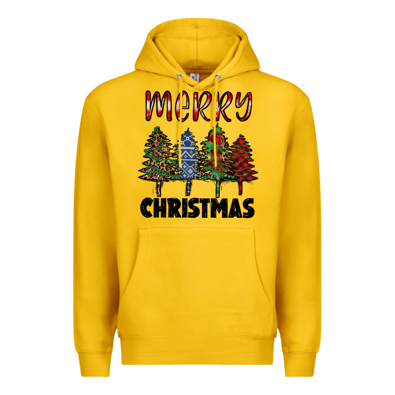 Merry Christmas Trees Premium Hoodie by RanaPortraitStore | Teevron