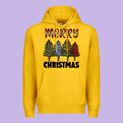 Merry Christmas Trees Premium Hoodie Designed By Ranaportraitstore