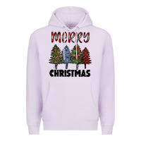 Lilac merry christmas trees Premium Hoodie - RanaPortraitStore
