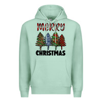 Seafoam merry christmas trees Premium Hoodie - RanaPortraitStore