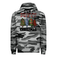 Slate Camo merry christmas trees Premium Hoodie - RanaPortraitStore