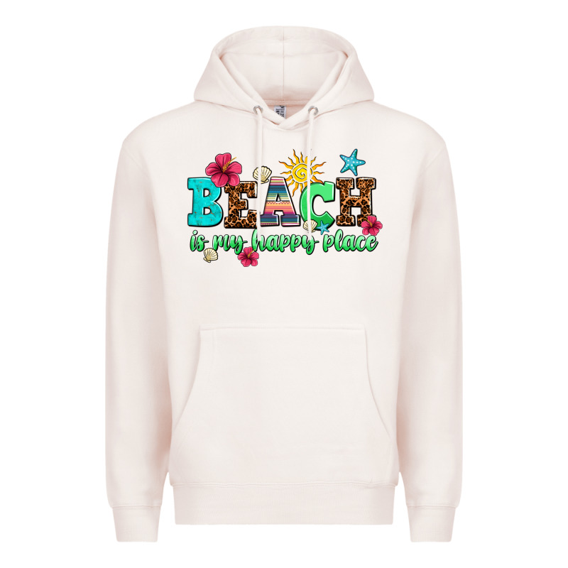 Beach Is My Happy Place Premium Hoodie by AdoDesignShop | Teevron