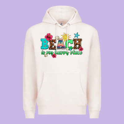 Beach Is My Happy Place Premium Hoodie Designed By Adodesignshop