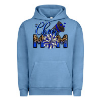 Pigment Pebble Blue Cheer mom Urban Hoodie - Zillion Design Studio