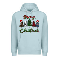 Blue Mist merry christmas trees Premium Hoodie - RanaPortraitStore