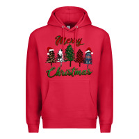 Cardinal merry christmas trees Premium Hoodie - RanaPortraitStore