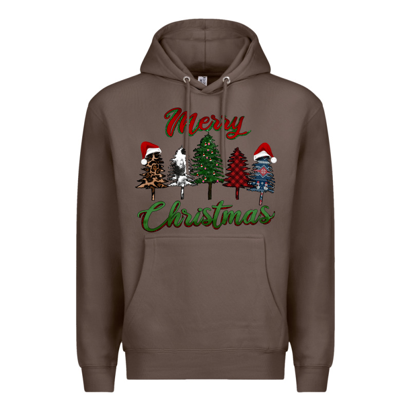 Merry Christmas Trees Premium Hoodie by RanaPortraitStore | Teevron