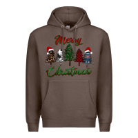 Coffee merry christmas trees Premium Hoodie - RanaPortraitStore