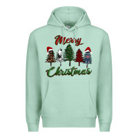 Seafoam merry christmas trees Premium Hoodie - RanaPortraitStore