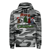 Slate Camo merry christmas trees Premium Hoodie - RanaPortraitStore