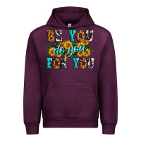 Mauve Wine be you do you for you Urban Hoodie - Zillion Design Studio