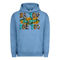 Pigment Pebble Blue be you do you for you Urban Hoodie - Zillion Design Studio