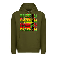 Army Green Freedom 1865 Premium Hoodie - Zillion Design Studio
