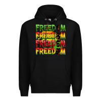 Black Freedom 1865 Premium Hoodie - Zillion Design Studio