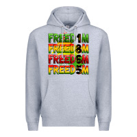 Heather Grey Freedom 1865 Premium Hoodie - Zillion Design Studio
