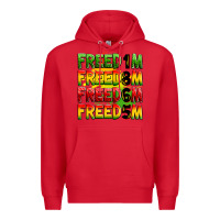 Red Freedom 1865 Premium Hoodie - Zillion Design Studio