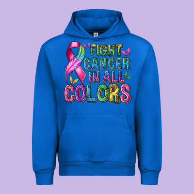 Fight Cancer In All Colors Urban Hoodie Designed By Texasbilliewilder