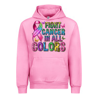 Fuchsia Pink fight cancer in all colors Urban Hoodie - texasbilliewilder