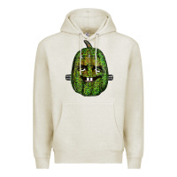 Oatmeal Heather leopard pumpkin frankestein Premium Hoodie - RanaPortraitStore
