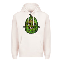 Pale Pink leopard pumpkin frankestein Premium Hoodie - RanaPortraitStore