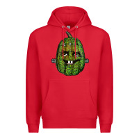Red leopard pumpkin frankestein Premium Hoodie - RanaPortraitStore